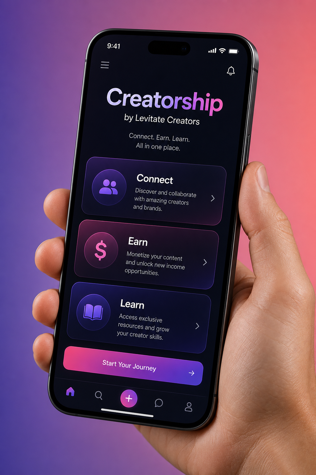 Creatorship App Mockup